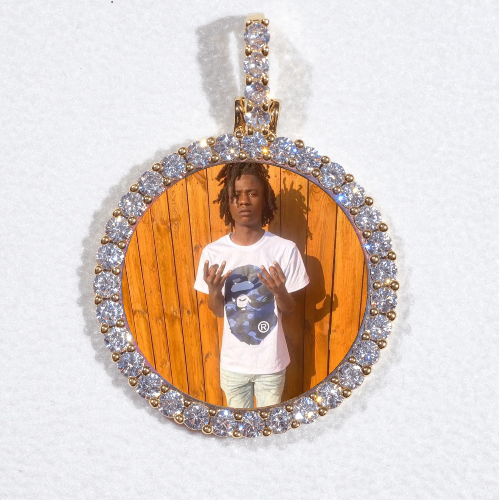 3D CIRCLE CUSTOM PICTURE PENDANT SMALL SIZE