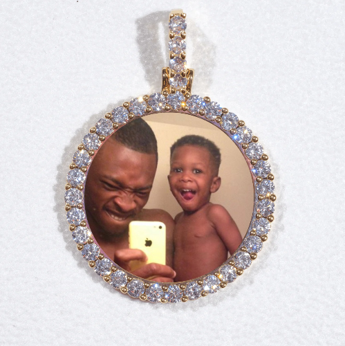 3D CIRCLE CUSTOM PICTURE PENDANT SMALL SIZE