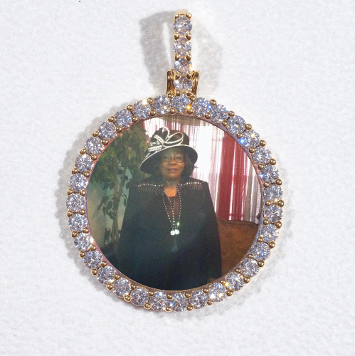 3D CIRCLE CUSTOM PICTURE PENDANT SMALL SIZE
