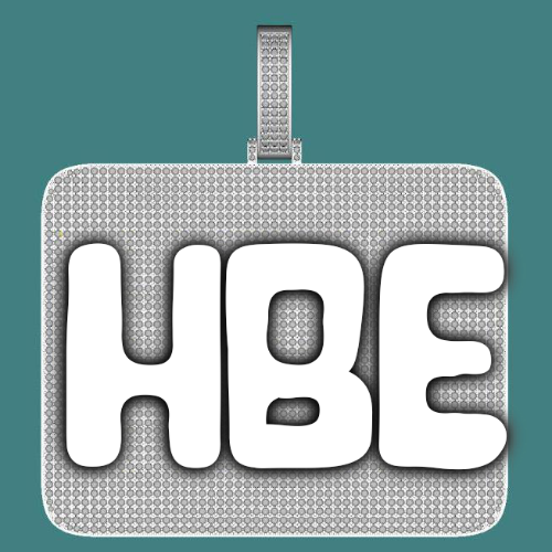 CUSTOM LETTER NECKLACE 3D BIG SQUARE