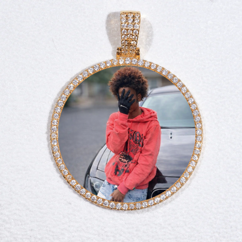 MEDIUM 3D CIRCLE CUSTOM PICTURE PENDANT