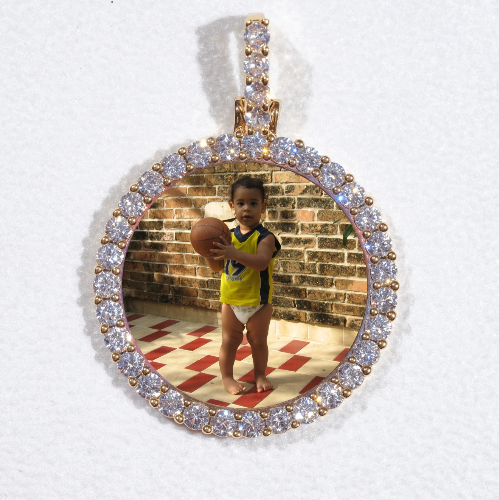 3D CIRCLE CUSTOM PICTURE PENDANT SMALL SIZE