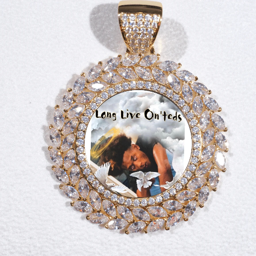 Large 3D Wheat Ear Custom Picture Pendant