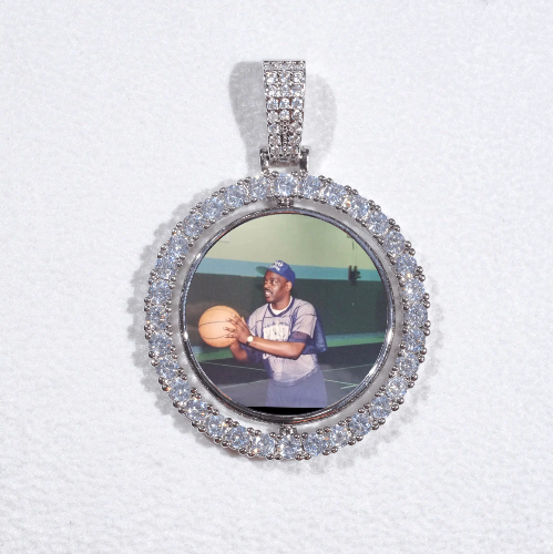 3D Spinning 2-Faced Custom Picture Pendant