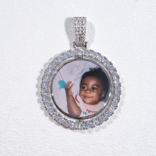 3D Spinning 2-Faced Custom Picture Pendant