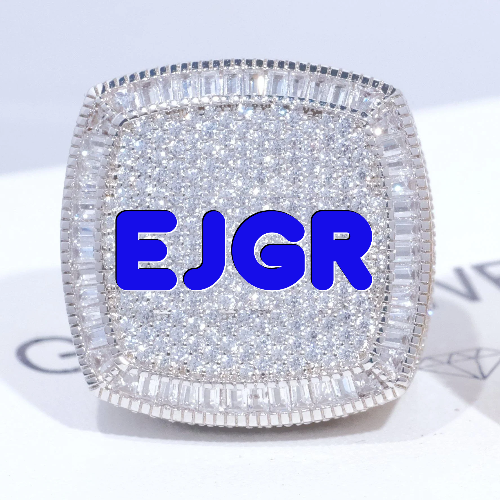 CUSTOM LETTER 3D ICED RING