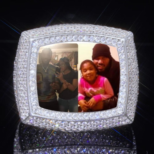 3D CUSTOM PICTURE ICED RING