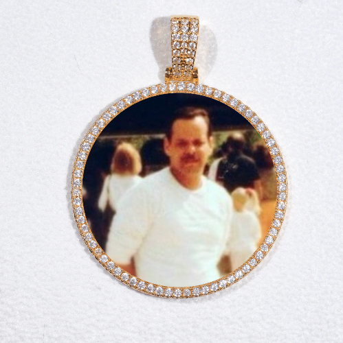 MEDIUM 3D CIRCLE CUSTOM PICTURE PENDANT