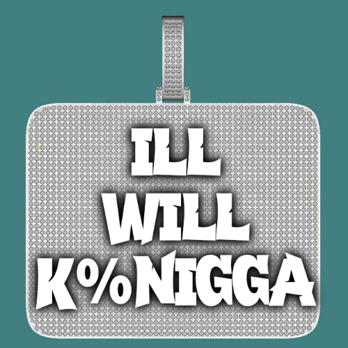 CUSTOM LETTER NECKLACE 3D BIG SQUARE