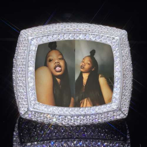 3D CUSTOM PICTURE ICED RING