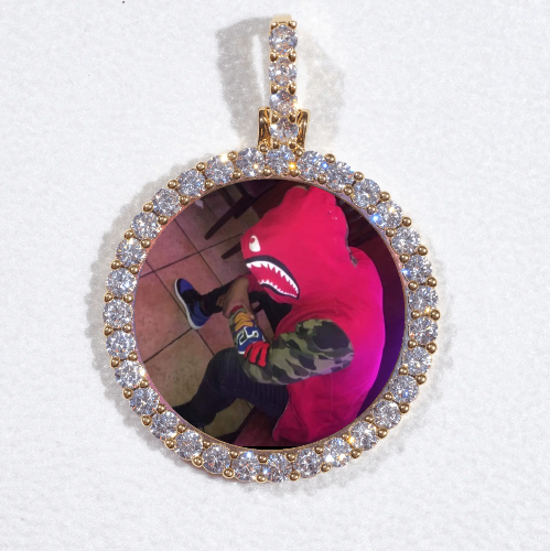 3D CIRCLE CUSTOM PICTURE PENDANT SMALL SIZE