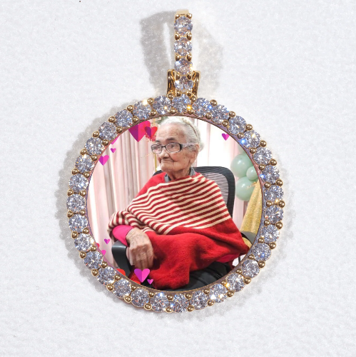 3D CIRCLE CUSTOM PICTURE PENDANT SMALL SIZE