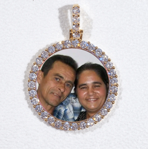 3D CIRCLE CUSTOM PICTURE PENDANT SMALL SIZE