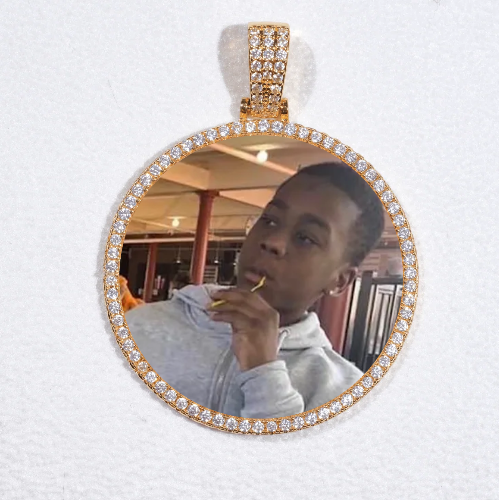 MEDIUM 3D CIRCLE CUSTOM PICTURE PENDANT