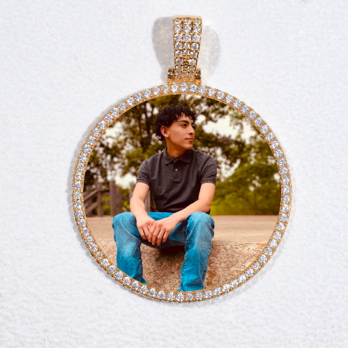 MEDIUM 3D CIRCLE CUSTOM PICTURE PENDANT