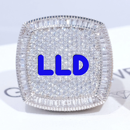 CUSTOM LETTER 3D ICED RING