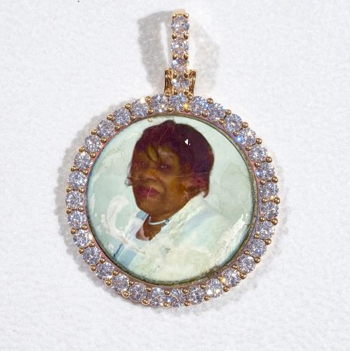 3D CIRCLE CUSTOM PICTURE PENDANT SMALL SIZE