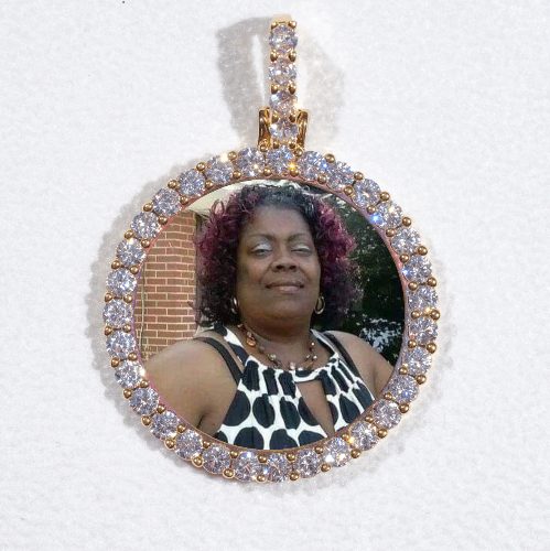 3D CIRCLE CUSTOM PICTURE PENDANT SMALL SIZE