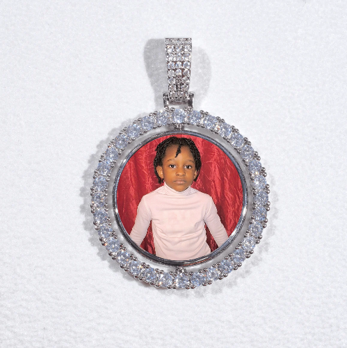 3D Spinning 2-Faced Custom Picture Pendant