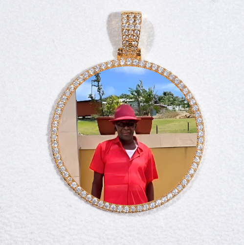 MEDIUM 3D CIRCLE CUSTOM PICTURE PENDANT