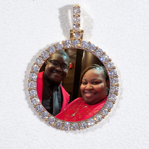 3D CIRCLE CUSTOM PICTURE PENDANT SMALL SIZE
