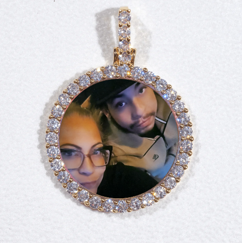 3D CIRCLE CUSTOM PICTURE PENDANT SMALL SIZE