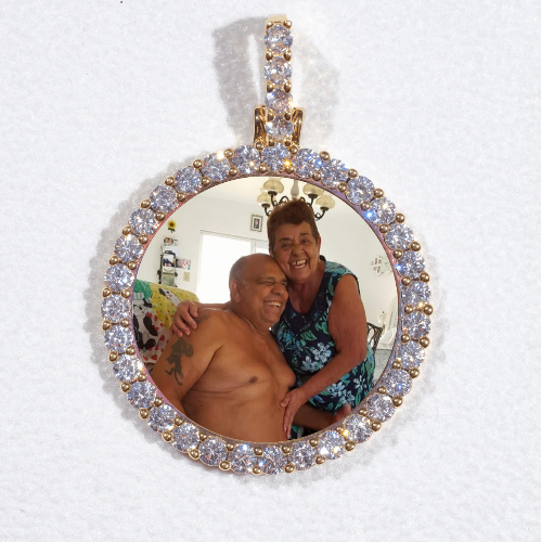 3D CIRCLE CUSTOM PICTURE PENDANT SMALL SIZE