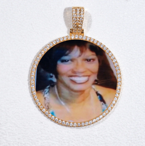MEDIUM 3D CIRCLE CUSTOM PICTURE PENDANT