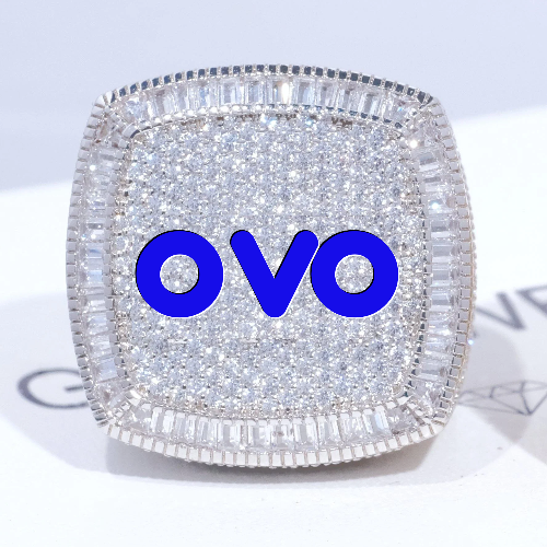 CUSTOM LETTER 3D ICED RING