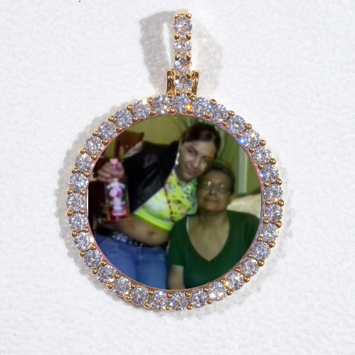 3D CIRCLE CUSTOM PICTURE PENDANT SMALL SIZE