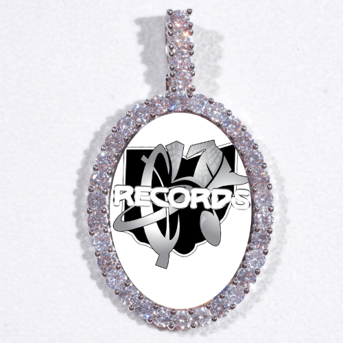 Large 3D Oval Custom Picture Pendant