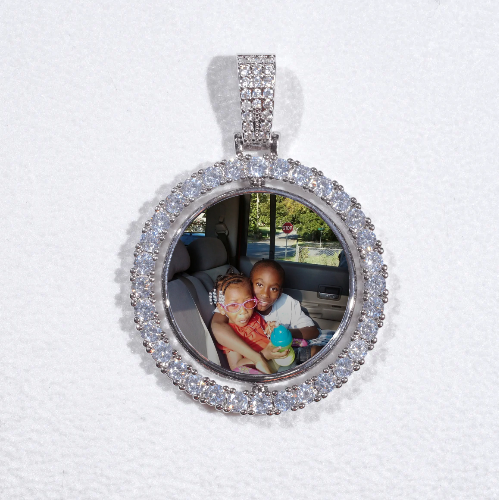 3D Spinning 2-Faced Custom Picture Pendant