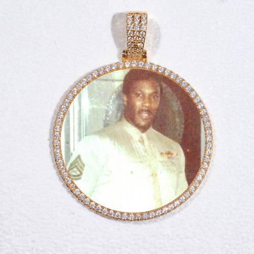 MEDIUM 3D CIRCLE CUSTOM PICTURE PENDANT
