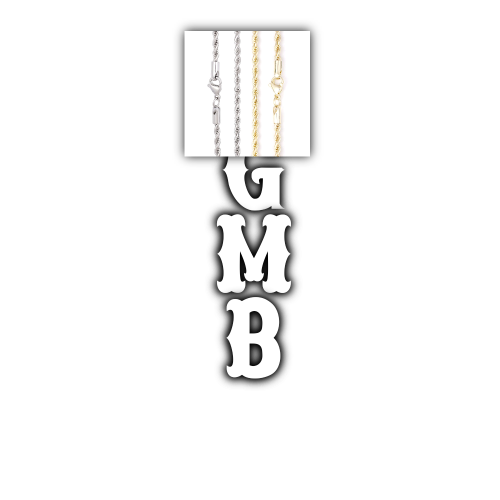 Custom Letters Freibeuter Font Necklace