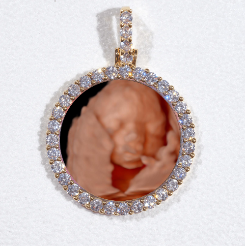 3D CIRCLE CUSTOM PICTURE PENDANT SMALL SIZE