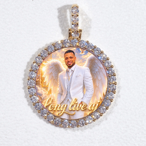 3D CIRCLE CUSTOM PICTURE PENDANT SMALL SIZE