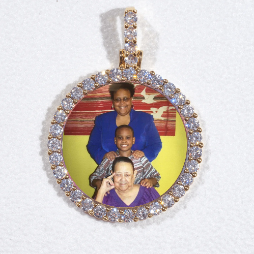 3D CIRCLE CUSTOM PICTURE PENDANT SMALL SIZE