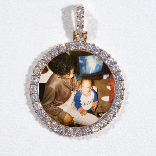 3D CIRCLE CUSTOM PICTURE PENDANT SMALL SIZE