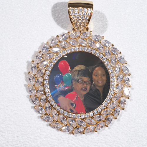 Large 3D Wheat Ear Custom Picture Pendant