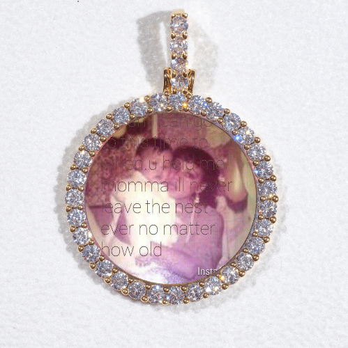 3D CIRCLE CUSTOM PICTURE PENDANT SMALL SIZE