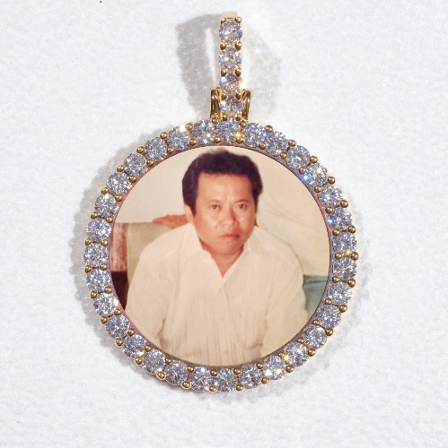 3D CIRCLE CUSTOM PICTURE PENDANT SMALL SIZE