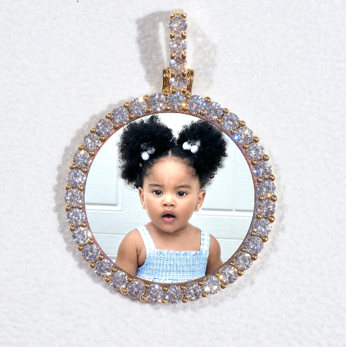 3D CIRCLE CUSTOM PICTURE PENDANT SMALL SIZE
