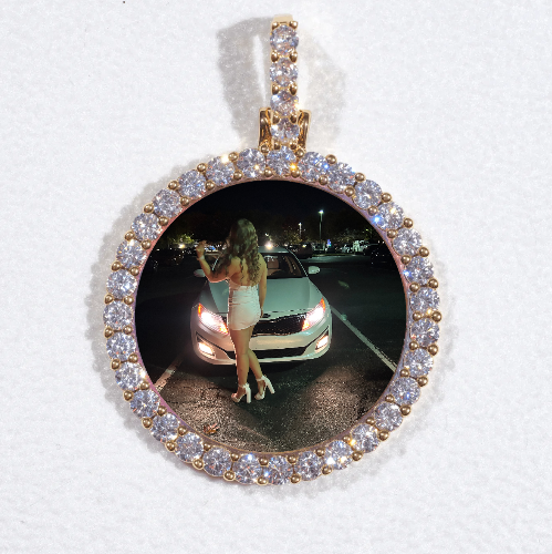 3D CIRCLE CUSTOM PICTURE PENDANT SMALL SIZE