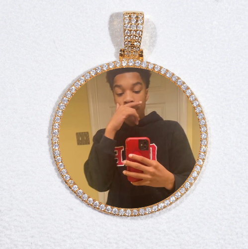 MEDIUM 3D CIRCLE CUSTOM PICTURE PENDANT
