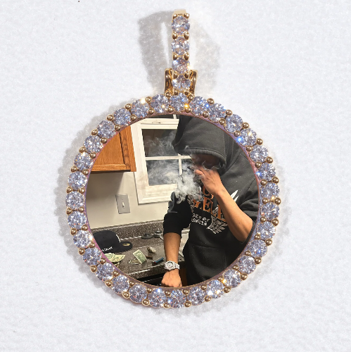 3D CIRCLE CUSTOM PICTURE PENDANT SMALL SIZE
