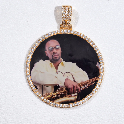 MEDIUM 3D CIRCLE CUSTOM PICTURE PENDANT
