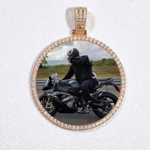 MEDIUM 3D CIRCLE CUSTOM PICTURE PENDANT