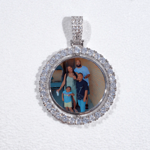 3D Spinning 2-Faced Custom Picture Pendant