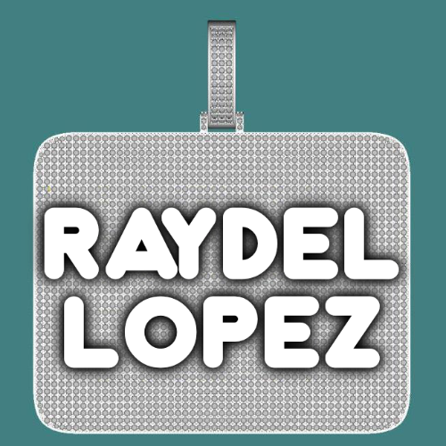 CUSTOM LETTER NECKLACE 3D BIG SQUARE