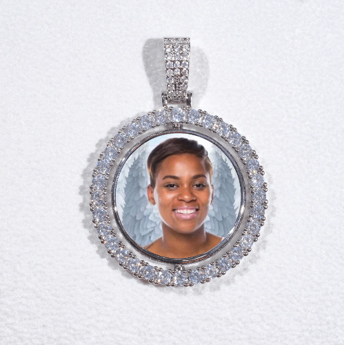 3D Spinning 2-Faced Custom Picture Pendant